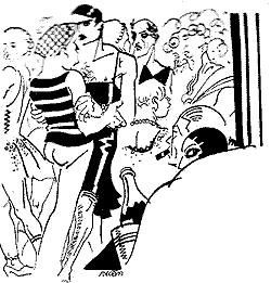 Bal homosexuel,dessin de Bécan (all rights reserved)